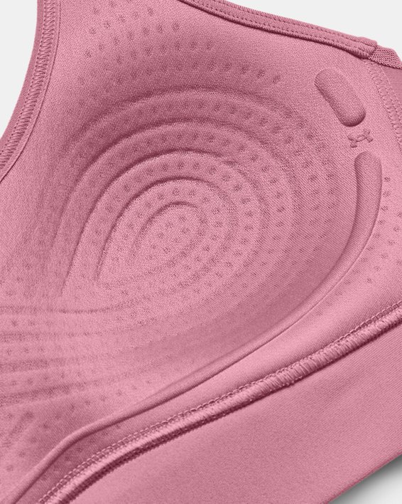 Women's UA Infinity 2.0 Mid Sports Bra in Pink image number 3
